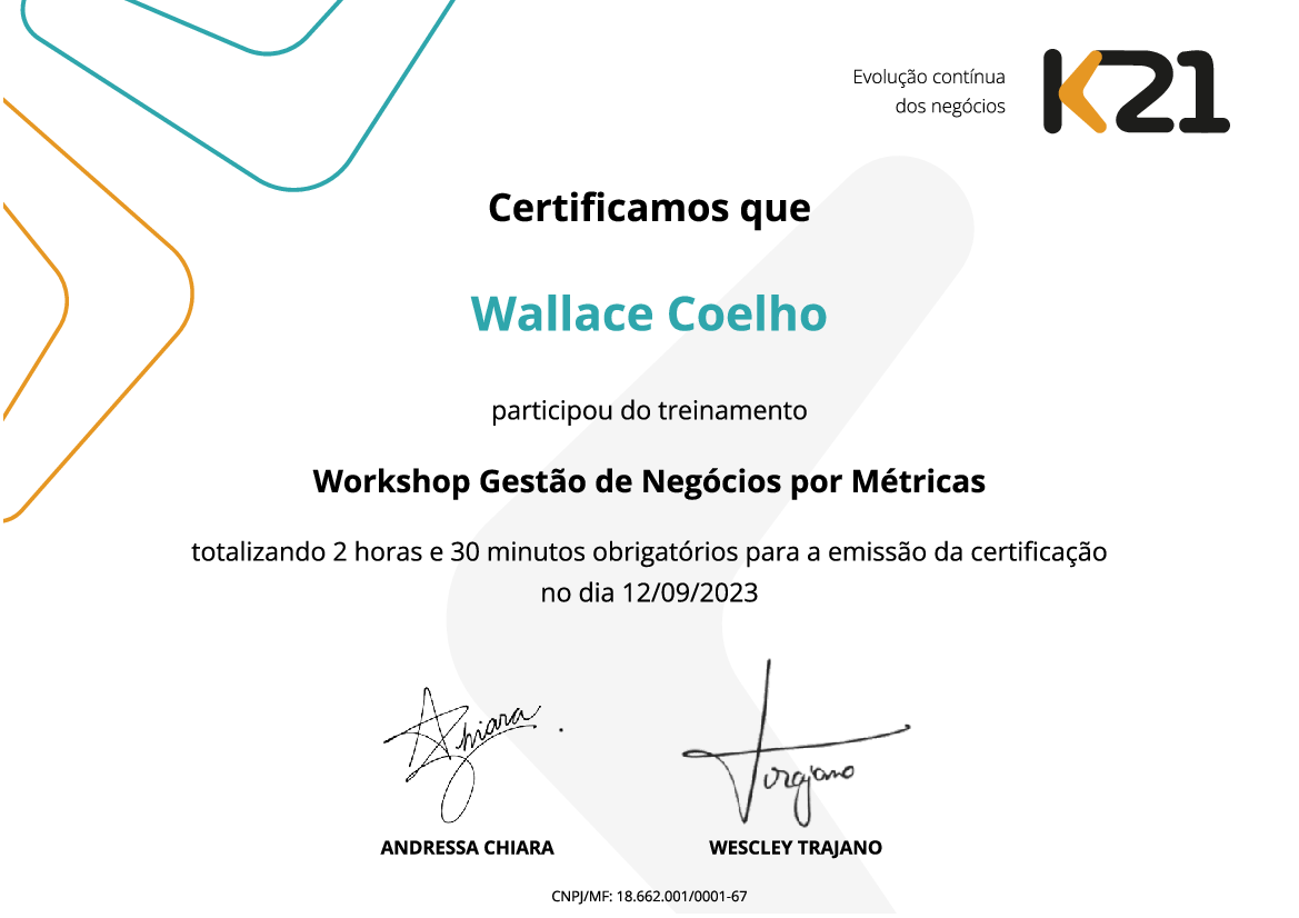 Certificado K21